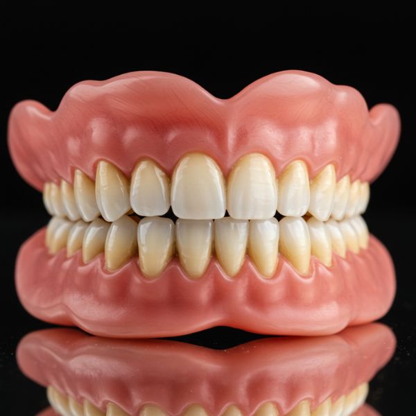 Prótese Dentária Limpa e Saudável